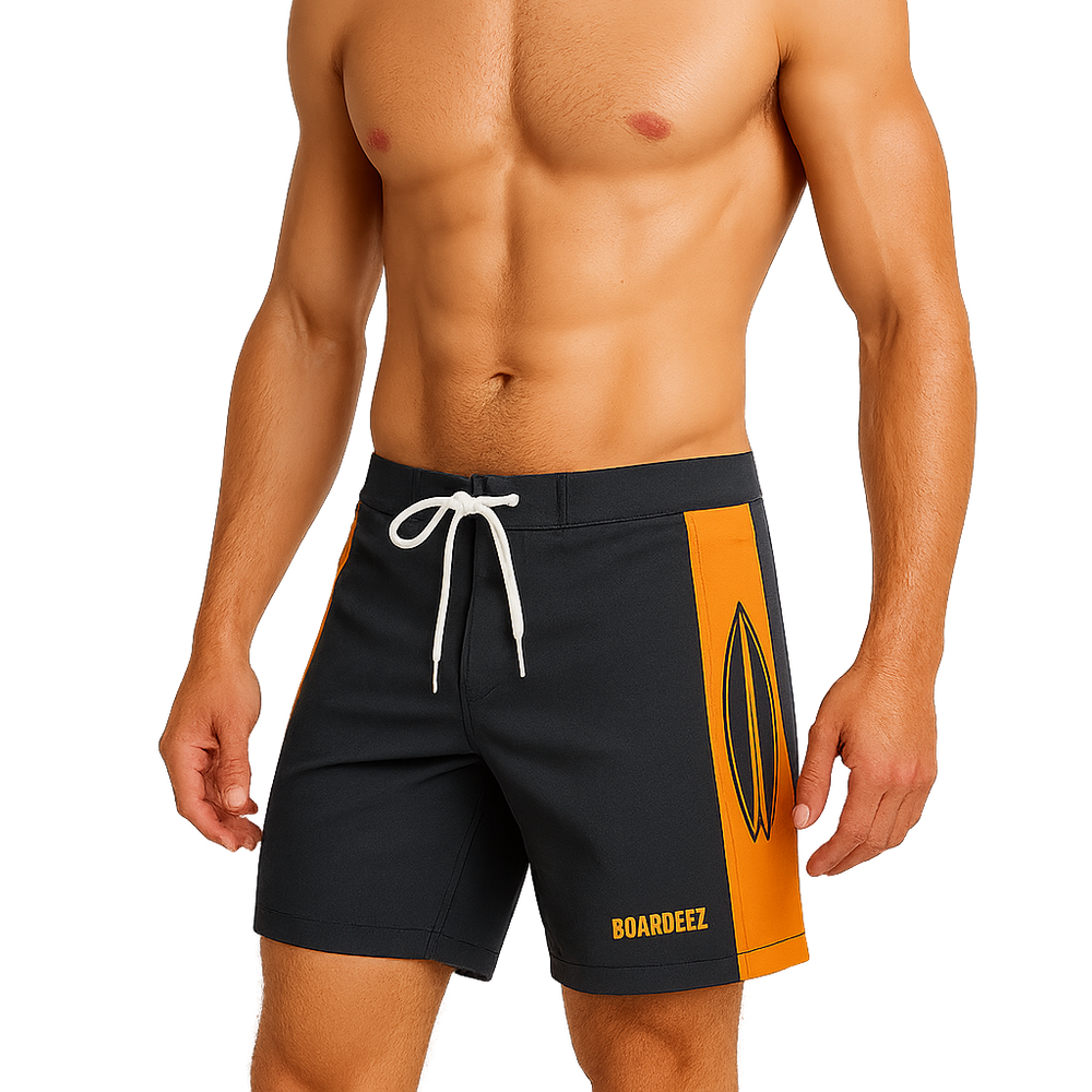 Classic Board Shorts - Sunset Orange
